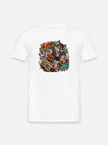Wildtiere × Handwerke und Berufe - Männer T-Shirt - Weiß