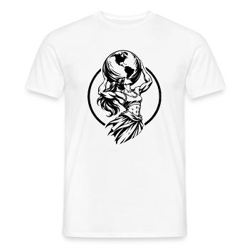 Woman – Strong Women Carry the World - Männer T-Shirt - Weiß - Vorne - AI Model Male 178 dark (178cm)