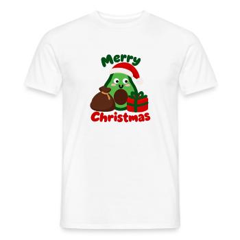 Avocado oder Weihnachtsmann oder Nikolaus - Männer T-Shirt - Weiß - Vorne - AI Model Male 178 dark (178cm)
