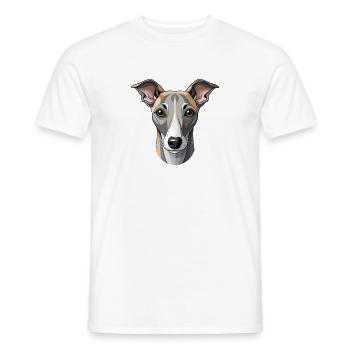 Whippet Dog - Männer T-Shirt - Weiß - Vorne - AI Model Male 178 dark (178cm)