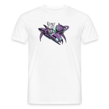 Hyperjet Bunny Punk Alien Spacepilot SciFi - Männer T-Shirt - Weiß - Vorne - AI Model Male 178 dark (178cm)