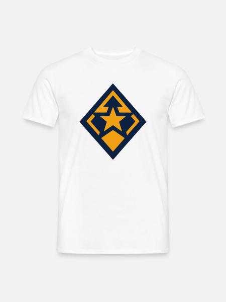 Stern Raute Gilden Wappen - Männer T-Shirt - Weiß