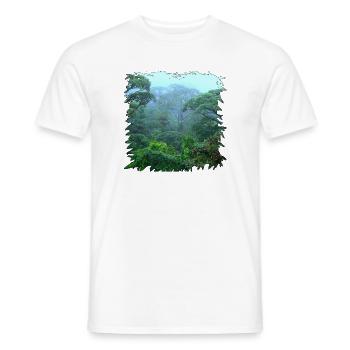 Regenwald Morgendunst - Männer T-Shirt - Weiß - Vorne - AI Model Male 178 dark (178cm)