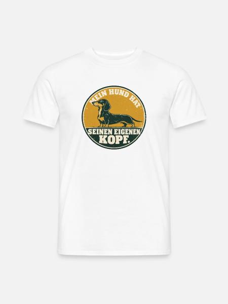 Dackel - Die haben richtig Persönlichkeit - Männer T-Shirt - Weiß