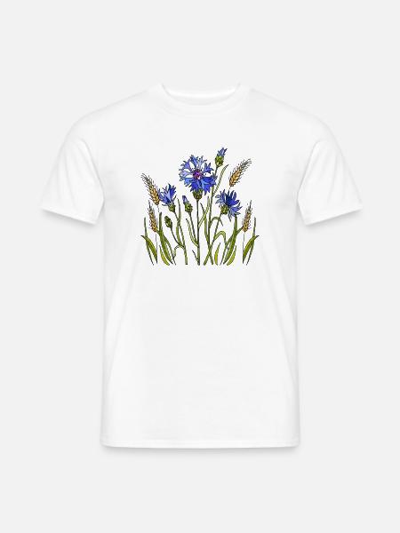 Blumen - Männer T-Shirt - Weiß