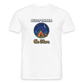 Schlaf unter den Sternen - Männer T-Shirt - Weiß - Vorne - AI Model Male 178 dark (178cm)