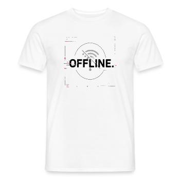 Offline Signal No Wifi Icon - Männer T-Shirt - Weiß - Vorne - AI Model Male 178 dark (178cm)