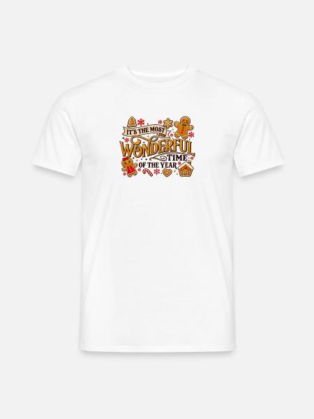 Weihnachten: die wunderbarste Zeit - Männer T-Shirt - Weiß