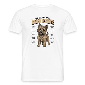Hundebesitzer Geschenk Cairn Terrier Walk T - Männer T-Shirt - Weiß - Vorne - AI Model Male 178 dark (178cm)