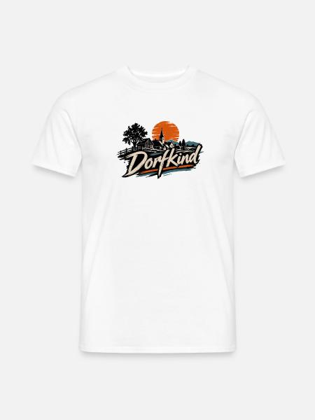 Dorfkind - Männer T-Shirt - Weiß