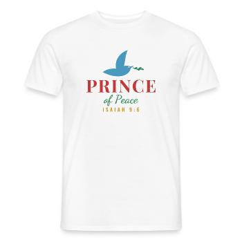 Prince of Peace – Isaiah 9:6 Christmas - Männer T-Shirt - Weiß - Vorne - AI Model Male 178 dark (178cm)