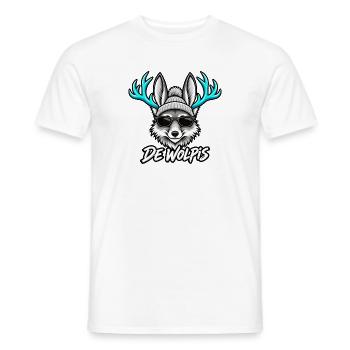 Kalter Wolf Sonnenbrille Logo - Männer T-Shirt - Weiß - Vorne - AI Model Male 178 dark (178cm)