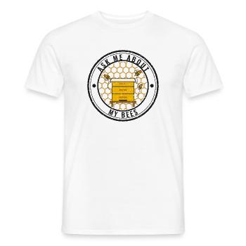 Frag mich nach meinen Bienen – Vintage-Imker (Licht) - Männer T-Shirt - Weiß - Vorne - AI Model Male 178 dark (178cm)