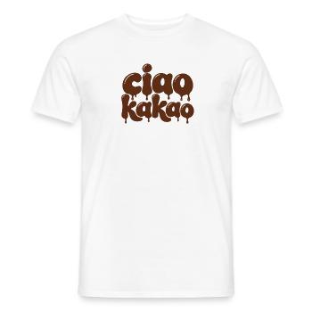 Ciao Kakao – Lustiger Abschied Spruch Retro - Männer T-Shirt - Weiß - Vorne - AI Model Male 178 dark (178cm)