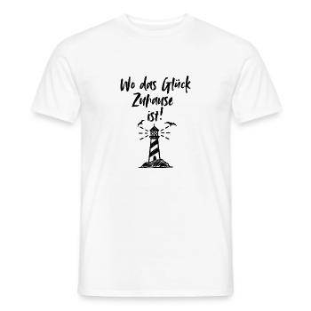 Wo das Glück Zuhause ist - Männer T-Shirt - Weiß - Vorne - AI Model Male 178 dark (178cm)