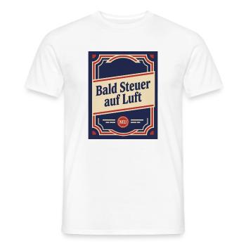 Bald Steuer auf Luft - Männer T-Shirt - Weiß - Vorne - AI Model Male 178 dark (178cm)