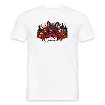  Fangtastic Frenchie Halloween Französische - Männer T-Shirt - Weiß - Vorne - AI Model Male 178 dark (178cm)