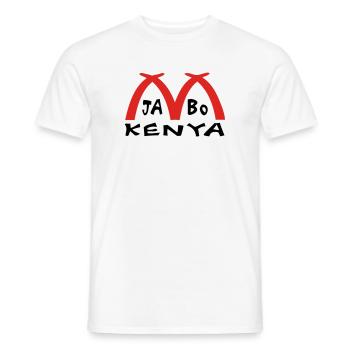 Kenyan - T-shirt homme - blanc - Devant - AI Model Male 178 dark (178cm)