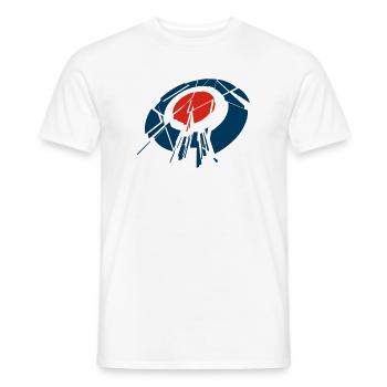 Dart - Men's T-Shirt - white - Front - AI Model Male 178 dark (178cm)