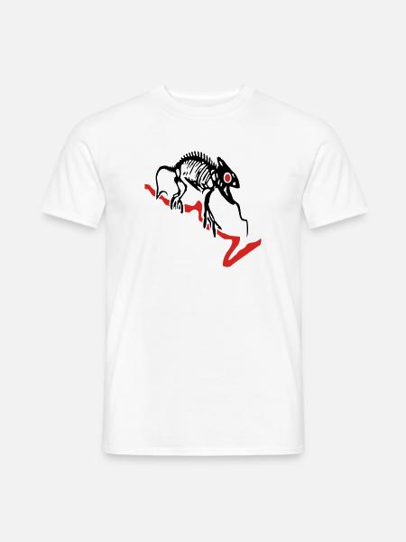 Gecko, Eidechse, Computer - Männer T-Shirt - Weiß