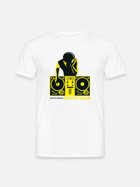 discotheque electrique - Männer T-Shirt - Weiß