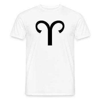 Sternzeichen Widder - Männer T-Shirt - Weiß - Vorne - AI Model Male 178 dark (178cm)