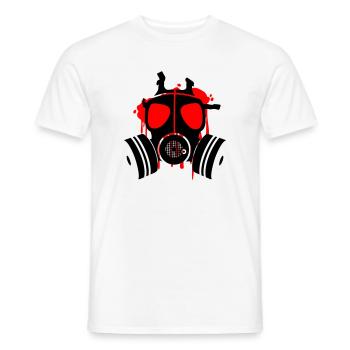 death is everywhere - Männer T-Shirt - Weiß - Vorne - AI Model Male 178 dark (178cm)