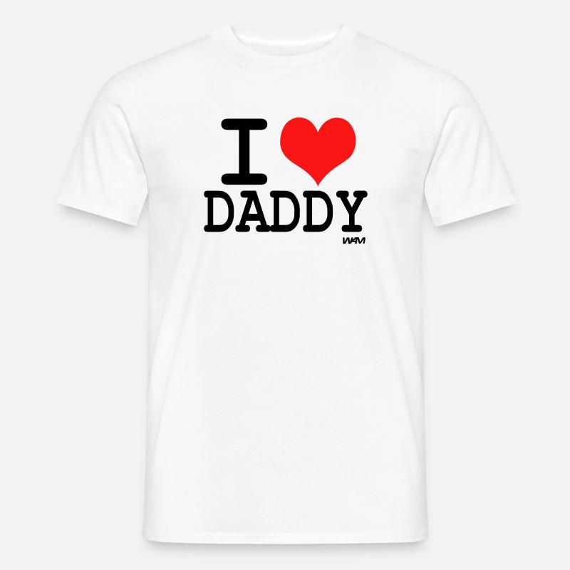 i love daddy - Männer T-Shirt - Weiß