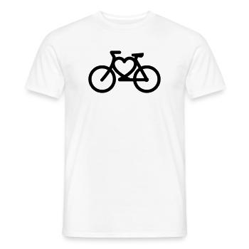 fahrrad - T-shirt homme - blanc - Devant - AI Model Male 178 dark (178cm)