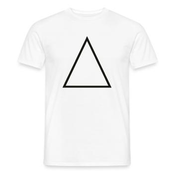 Triangle Überblick - Männer T-Shirt - Weiß - Vorne - AI Model Male 178 dark (178cm)