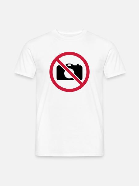 No pictures! - Men's T-Shirt - white