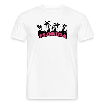 florida - T-shirt homme - blanc - Devant - AI Model Male 178 dark (178cm)