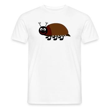 Illustration ludique d’insectes pour les enfants - T-shirt homme - blanc - Devant - AI Model Male 178 dark (178cm)