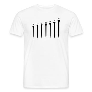 Nägel für Pferdehufen_c1_ - Männer T-Shirt - Weiß - Vorne - AI Model Male 178 dark (178cm)