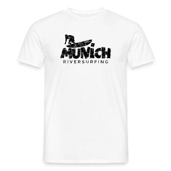 Munich Riversurfing München Surfer - Männer T-Shirt - Weiß - Vorne - AI Model Male 178 dark (178cm)