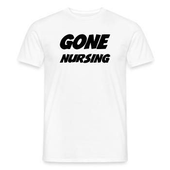Nurse PKrankenschwester Infirmier Infirmière - Men's T-Shirt - white - Front - AI Model Male 178 dark (178cm)