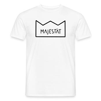 Majestät - Männer T-Shirt - Weiß - Vorne - AI Model Male 178 dark (178cm)