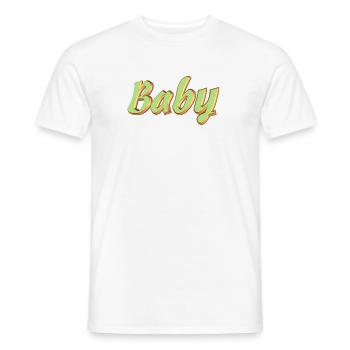 Baby - Men's T-Shirt - white - Front - AI Model Male 178 dark (178cm)