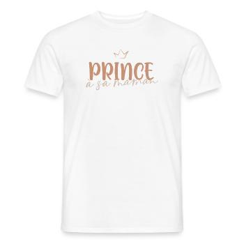Prince to his mother - Men's T-Shirt - white - Front - AI Model Male 178 dark (178cm)