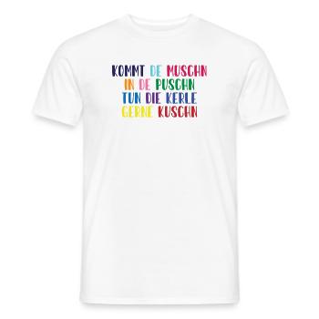 Diction dialectale en couleurs vives, femmes dominantes - T-shirt homme - blanc - Devant - AI Model Male 178 dark (178cm)