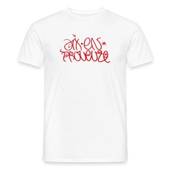 Aix en Provence Gift Idea Aix T-Shirt - Men's T-Shirt - white - Front - AI Model Male 178 dark (178cm)