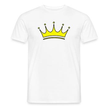 Crown Symbol - Men's T-Shirt - white - Front - AI Model Male 178 dark (178cm)