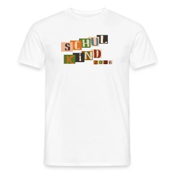 Schulkind  - Männer T-Shirt - Weiß - Vorne - AI Model Male 178 dark (178cm)