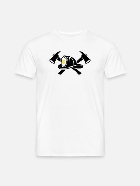 Casque de pompier Aexte Graphic - T-shirt homme - blanc