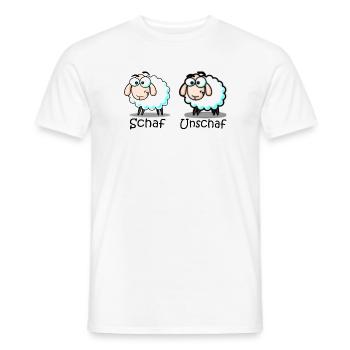 mouton - T-shirt homme - blanc - Devant - AI Model Male 178 dark (178cm)
