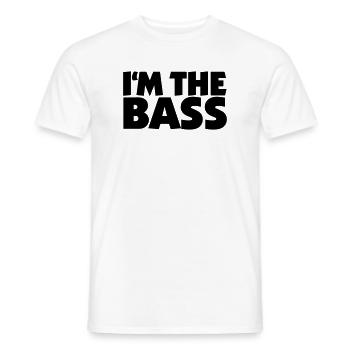 I'm the Bass 2 (FR) - T-shirt homme - blanc - Devant - AI Model Male 178 dark (178cm)