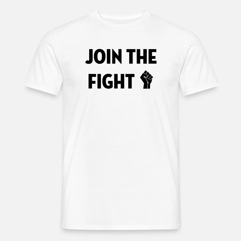 rivoluzione / pace / persone / viaggiare / verde / - T-shirt uomo - bianco
