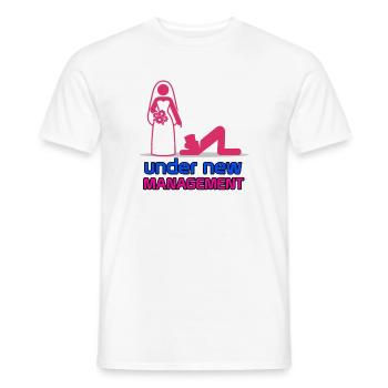 Bachelor bachelor party groom - Men's T-Shirt - white - Front - AI Model Male 178 dark (178cm)