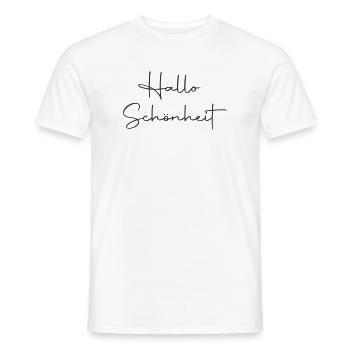 Hallo Schönheit - Männer T-Shirt - Weiß - Vorne - AI Model Male 178 dark (178cm)