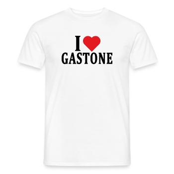 T-Shirt I love Gastone T-Shirt Geschenkidee - Männer T-Shirt - Weiß - Vorne - AI Model Male 178 dark (178cm)